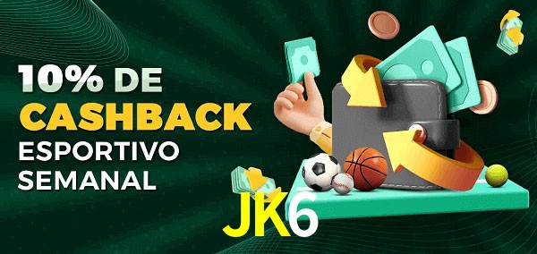 10% de bônus de cashback na JK6