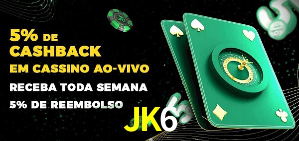 Promoções do cassino ao Vivo JK6